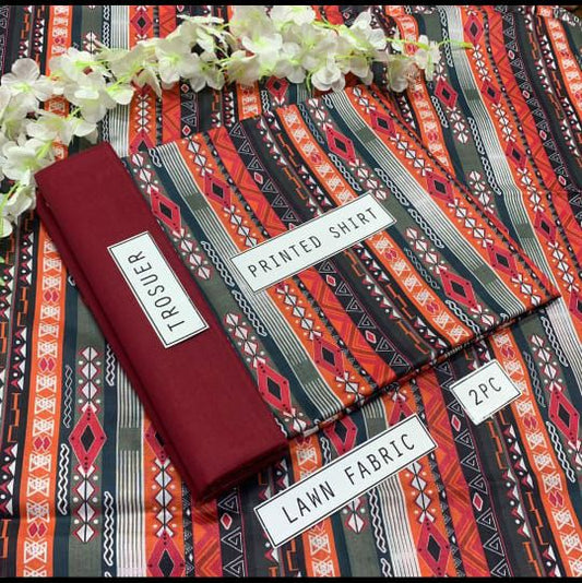 Lawn 2Pc Printed