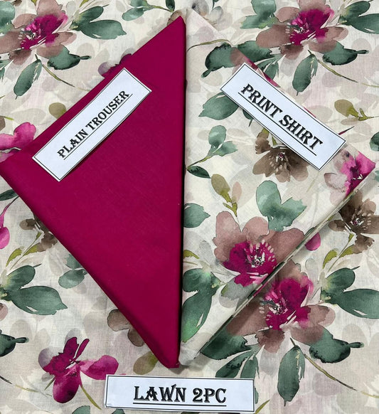 Lawn 2Pc printed